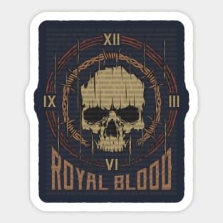 Royal Blood Vintage Skull Sticker